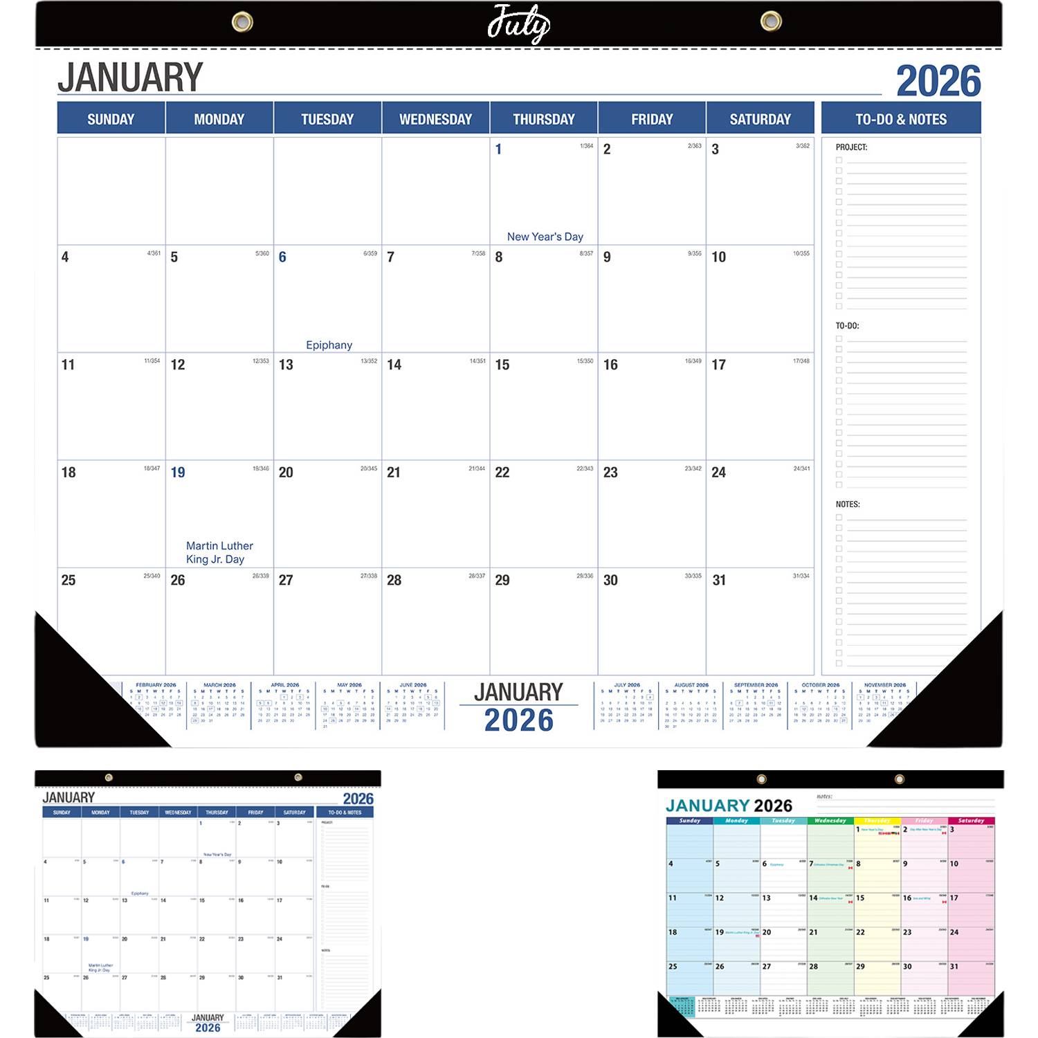 18-Month Desk Calendar Jan 2026-Jun 2027 4