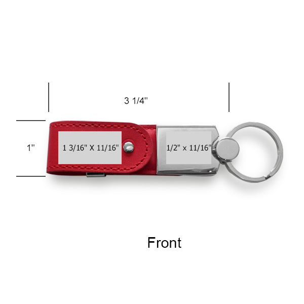 Joliet Leather Swivel USB Key Chain 1