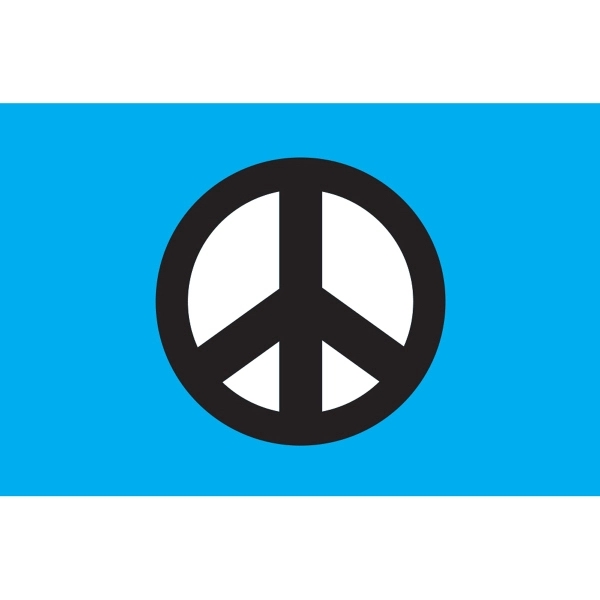 Blue Peace Motorcycle Flag 1