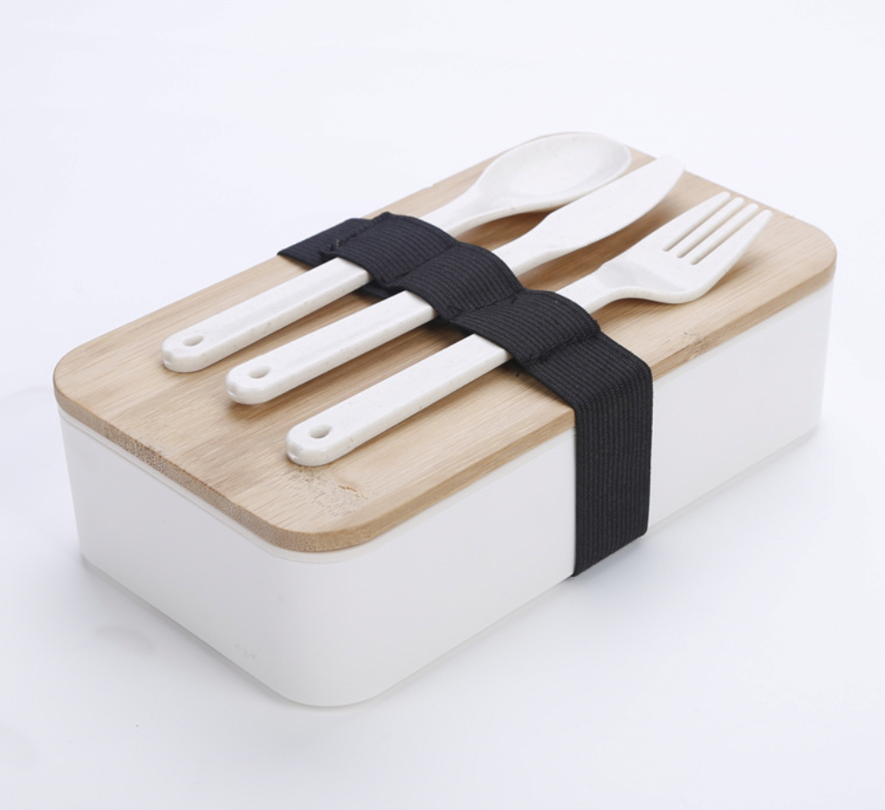 Japanese Bamboo Lunch Box with Dividers 2