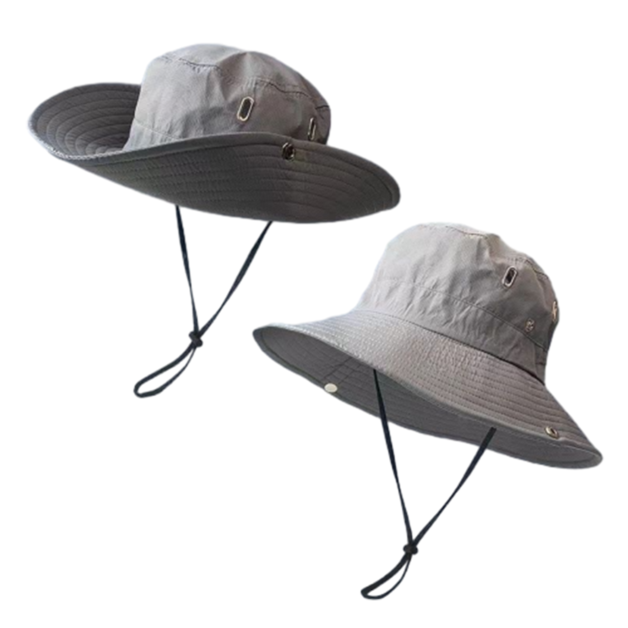 Adjustable Wide Brim Drawstring Bucket Hat 2