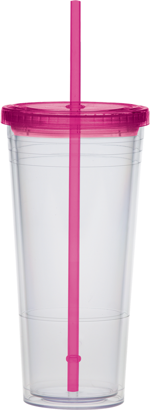 Extra Large Carnival Cup-Color Straw and Lid 23