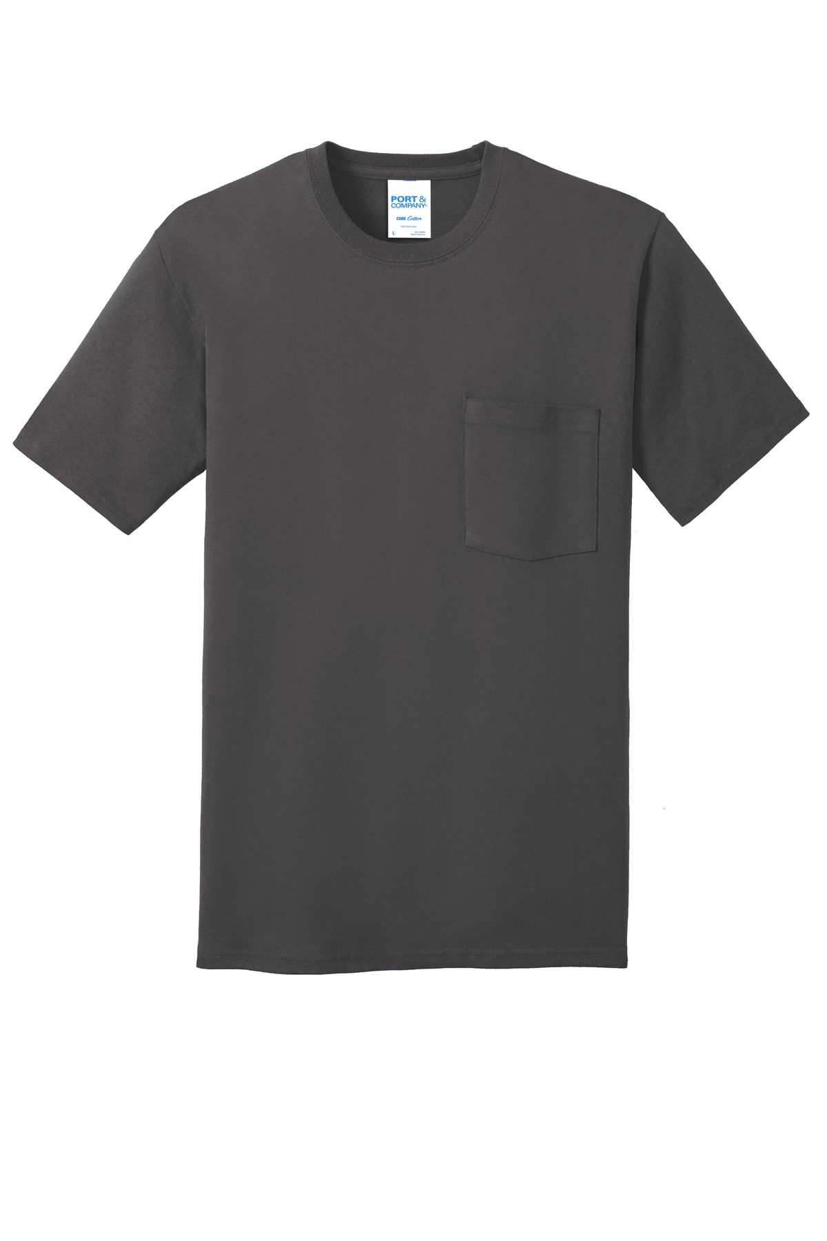 Port & Co Core Cotton Pocket Tee. PC54P 2