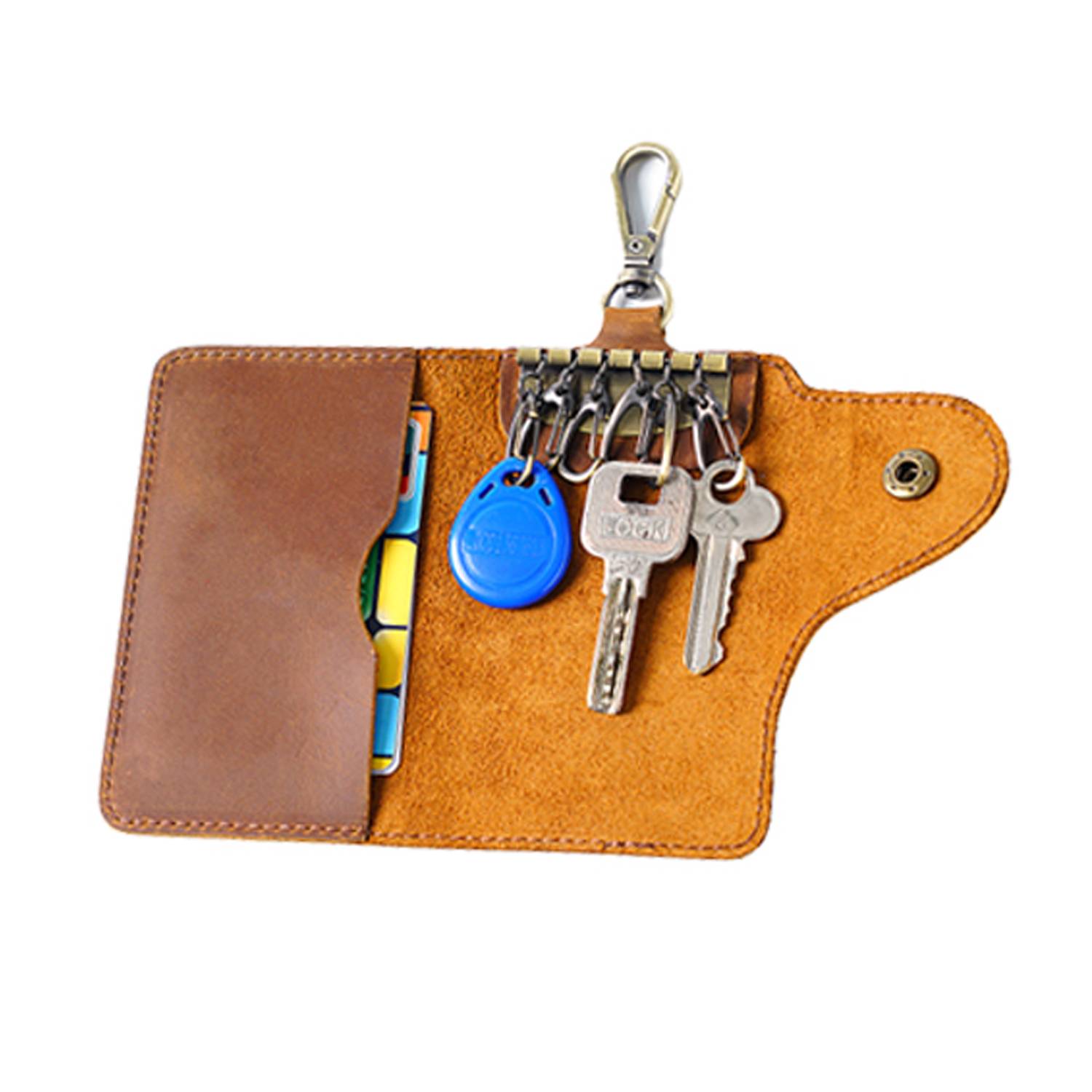 Genuine Leather Waist Key Holder Pouch 11