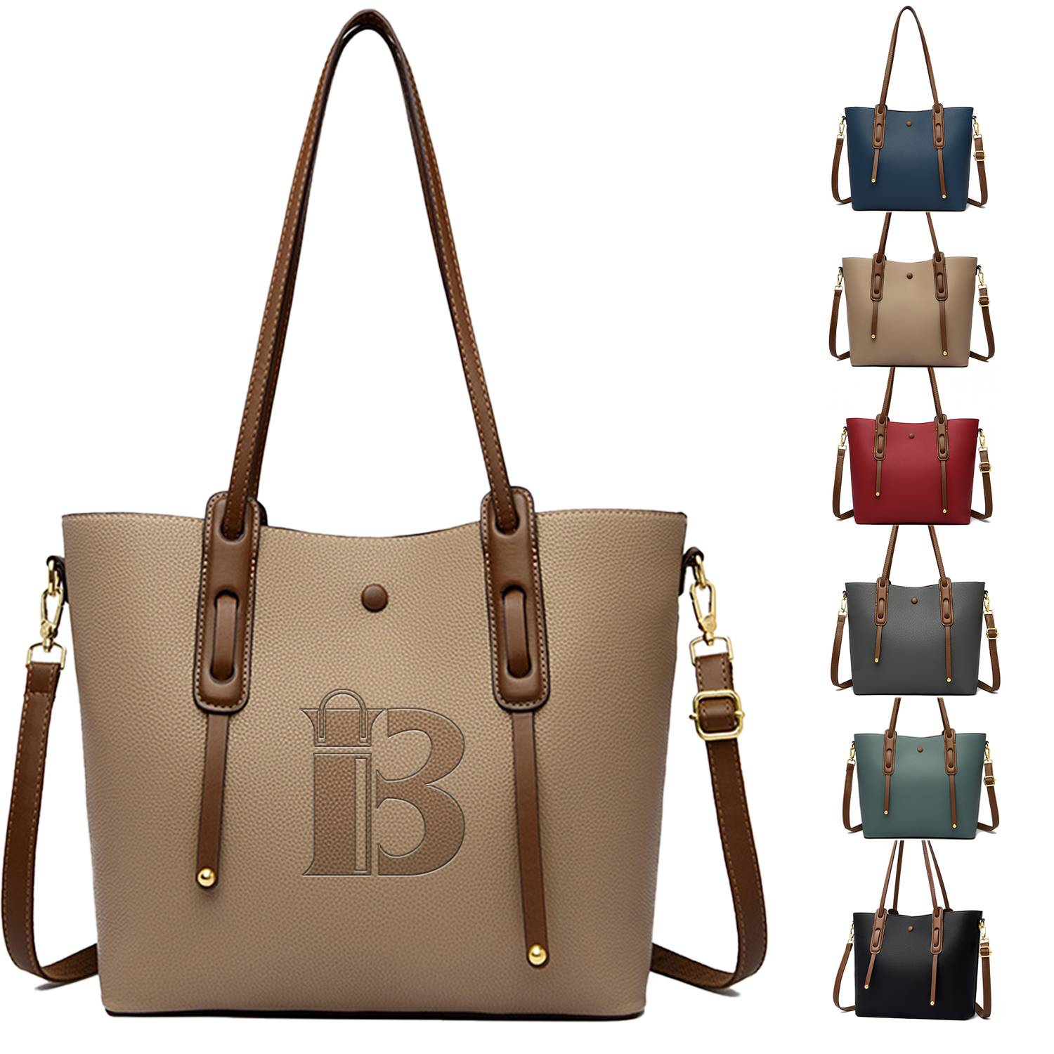 PU Leather Women Purses and Handbags Tote Shoulder Bag 14