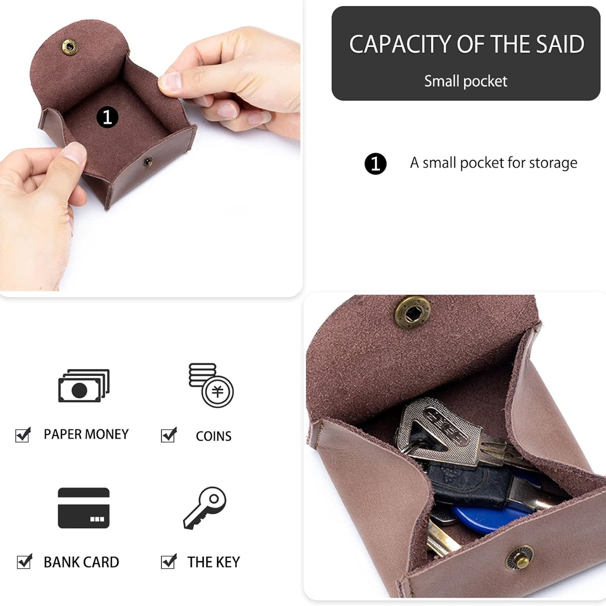 Genuine Leather Coin Purse 1