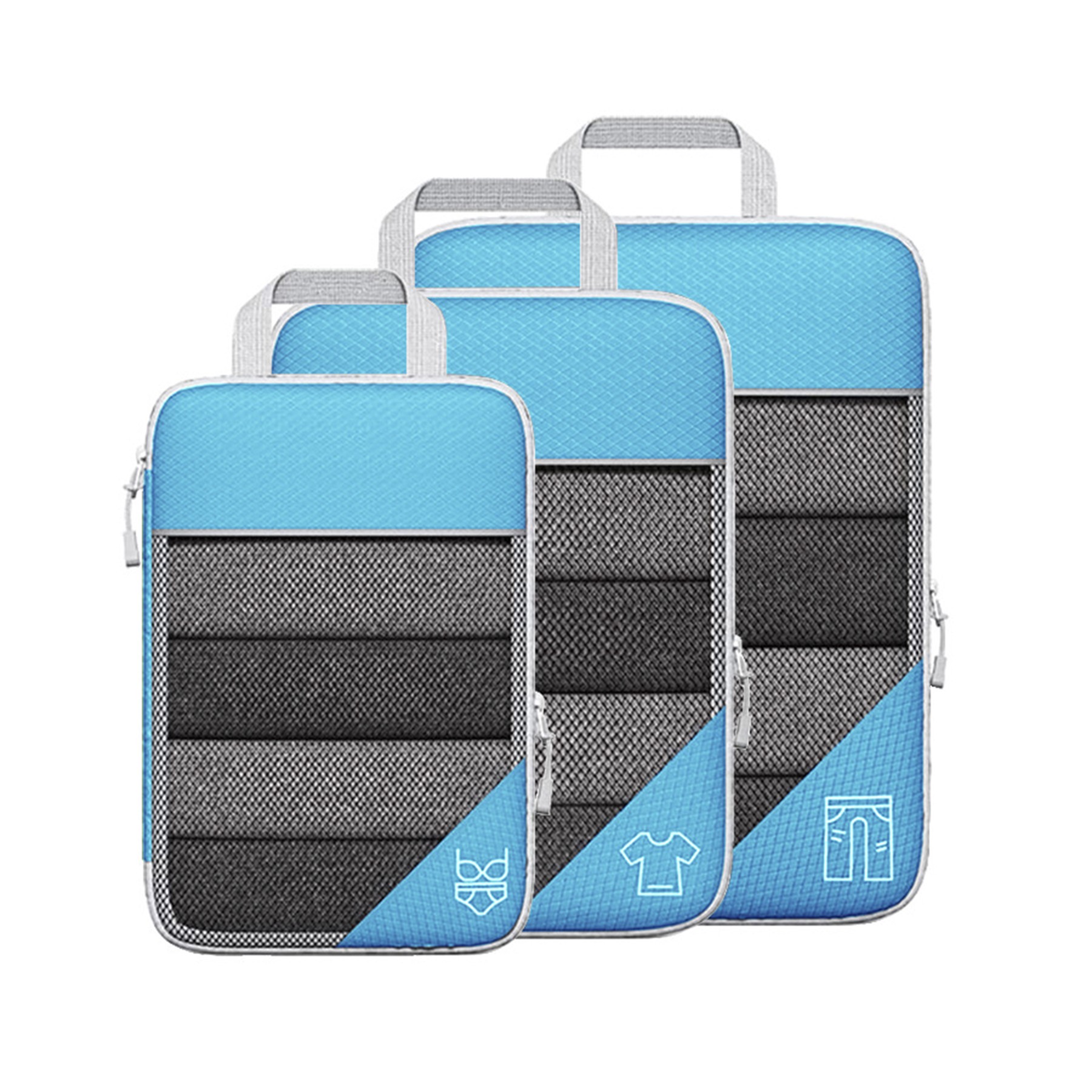 3 Pieces Compression Travel Bags 2