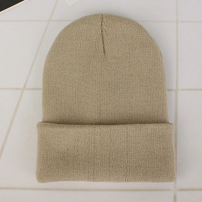 Winter knit pullover hat Candy colored 2