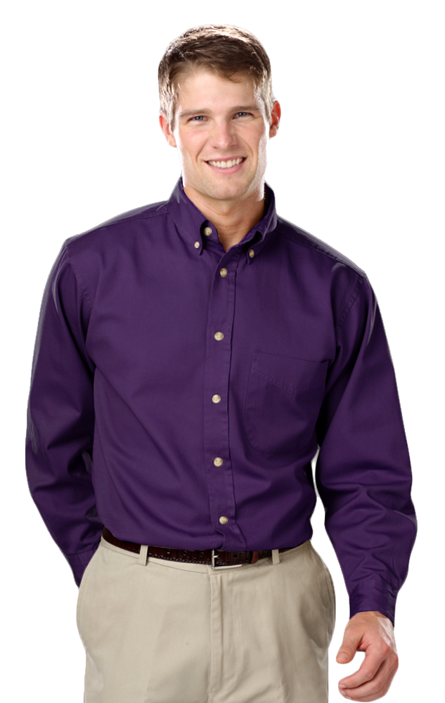 Men's L/S 100% cotton twill Shirt 32