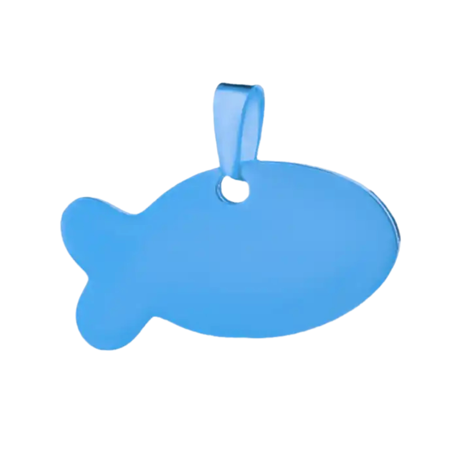 Fish Shaped Stainless Steel Pet Tag 1