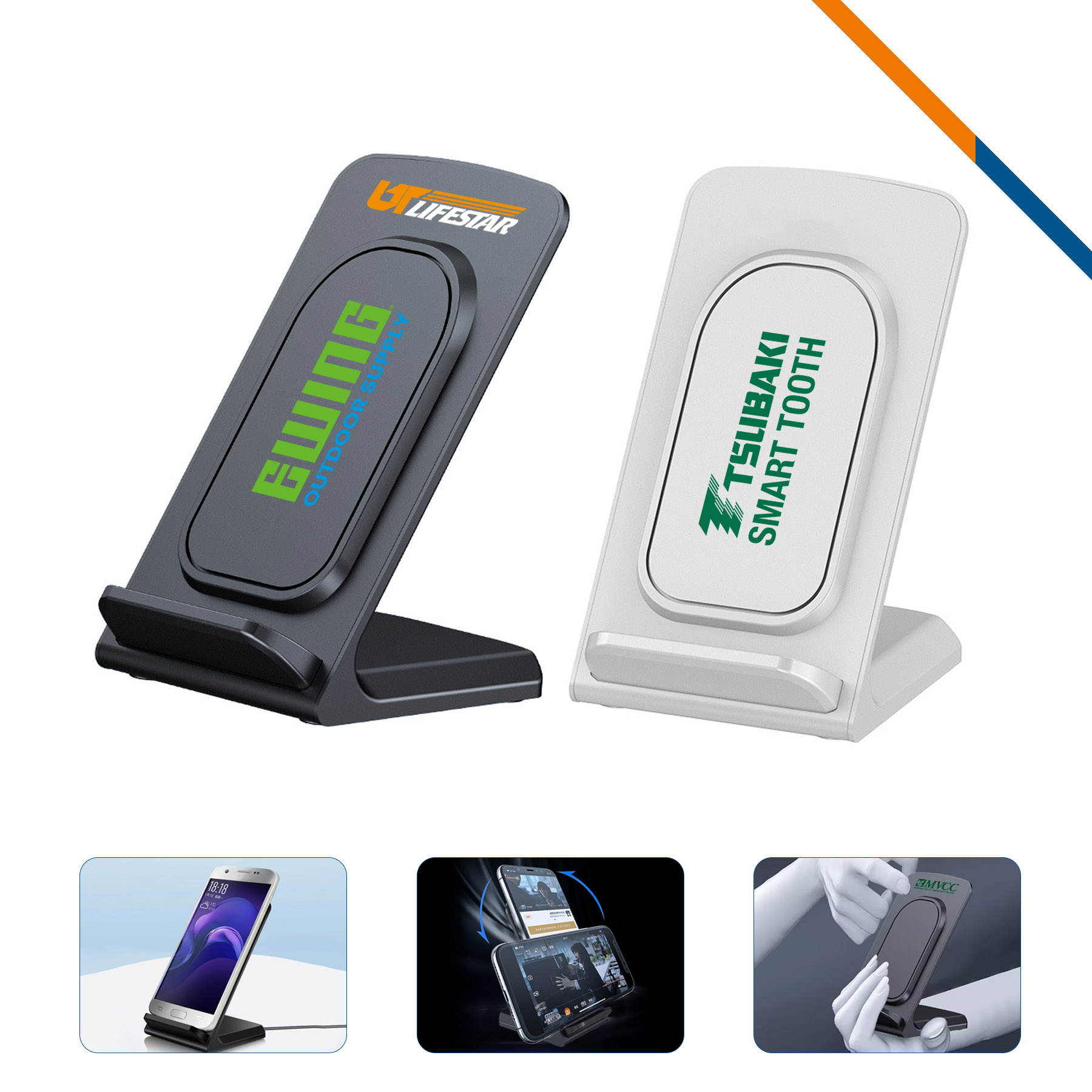 VoltFree 15W Wireless Fast Charger Stand 1