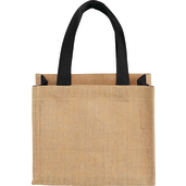 Mini Jute Gift Tote, custom tote bag with logo imprint 24