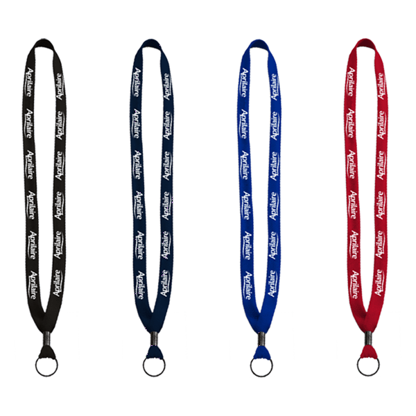5/8" Polyester Shoelace Lanyard with Metal Crimp & Split-Ring 362