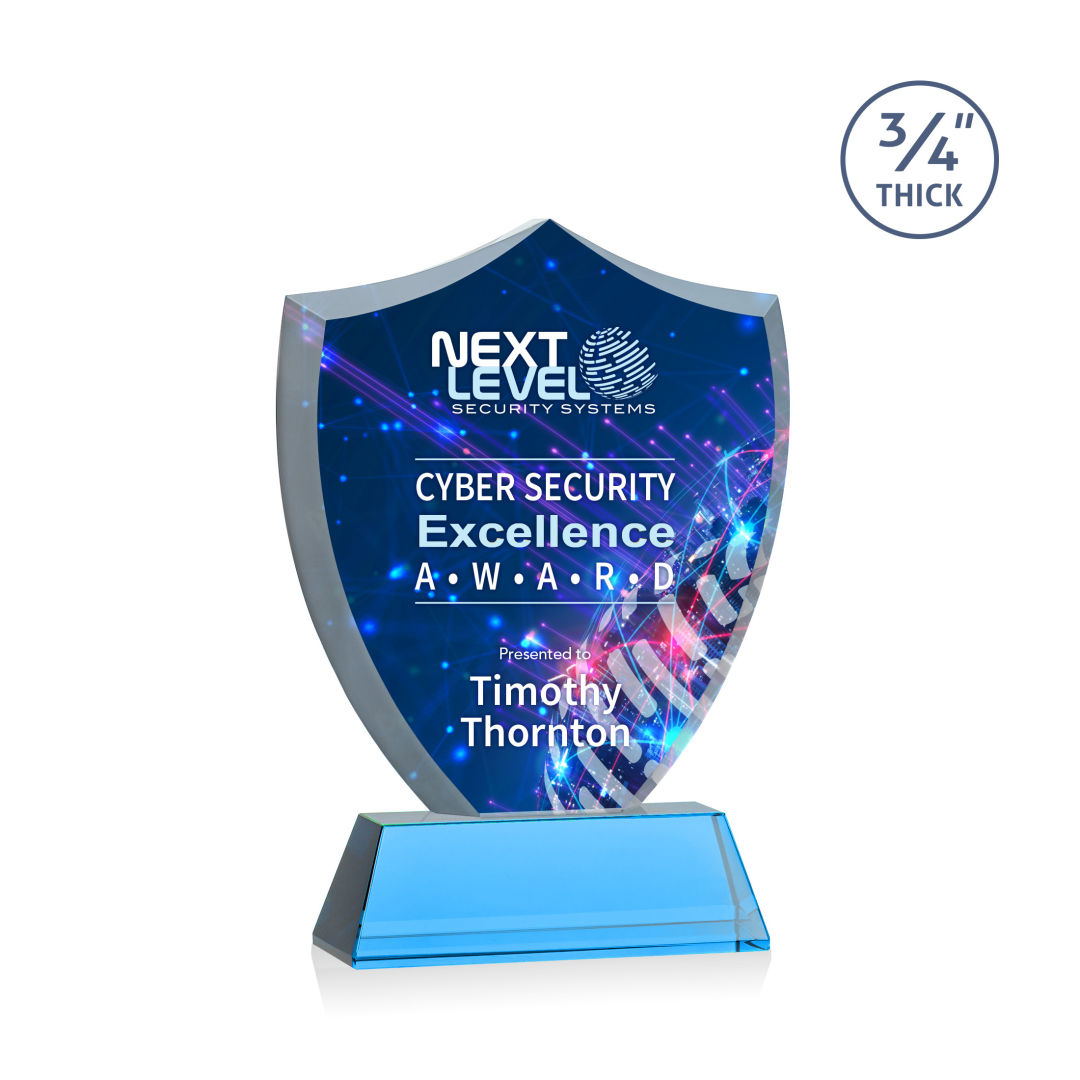Scudo Shield VividPrint™ Award on Newhaven - Sky Blue 7