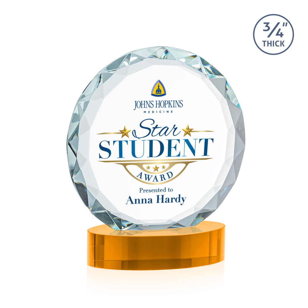 Centura VividPrint™ Award on Alberton Base - Amber 7