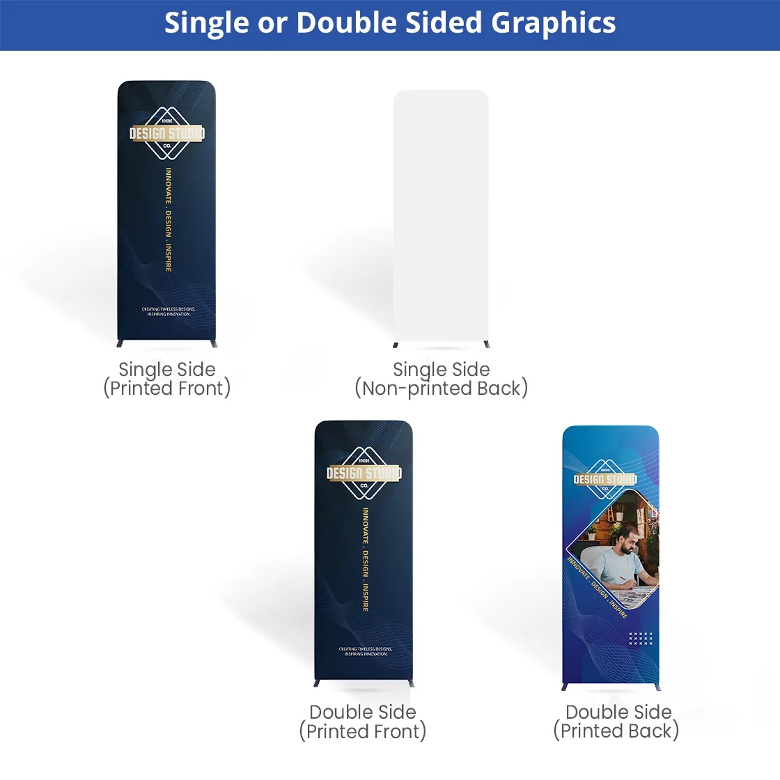 10ft Magnetic Modular Fabric Display - U Shape 10