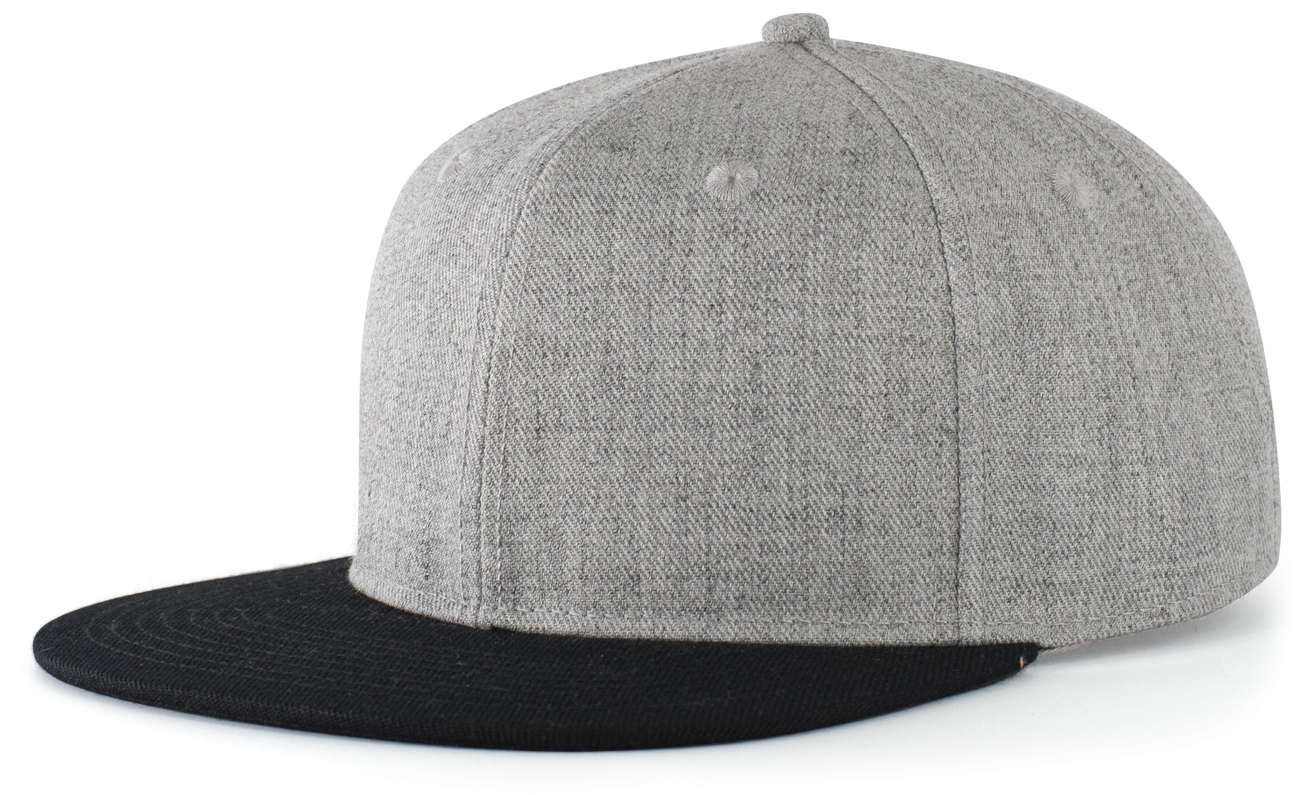 Wool Blend Heather Snapback Cap 2