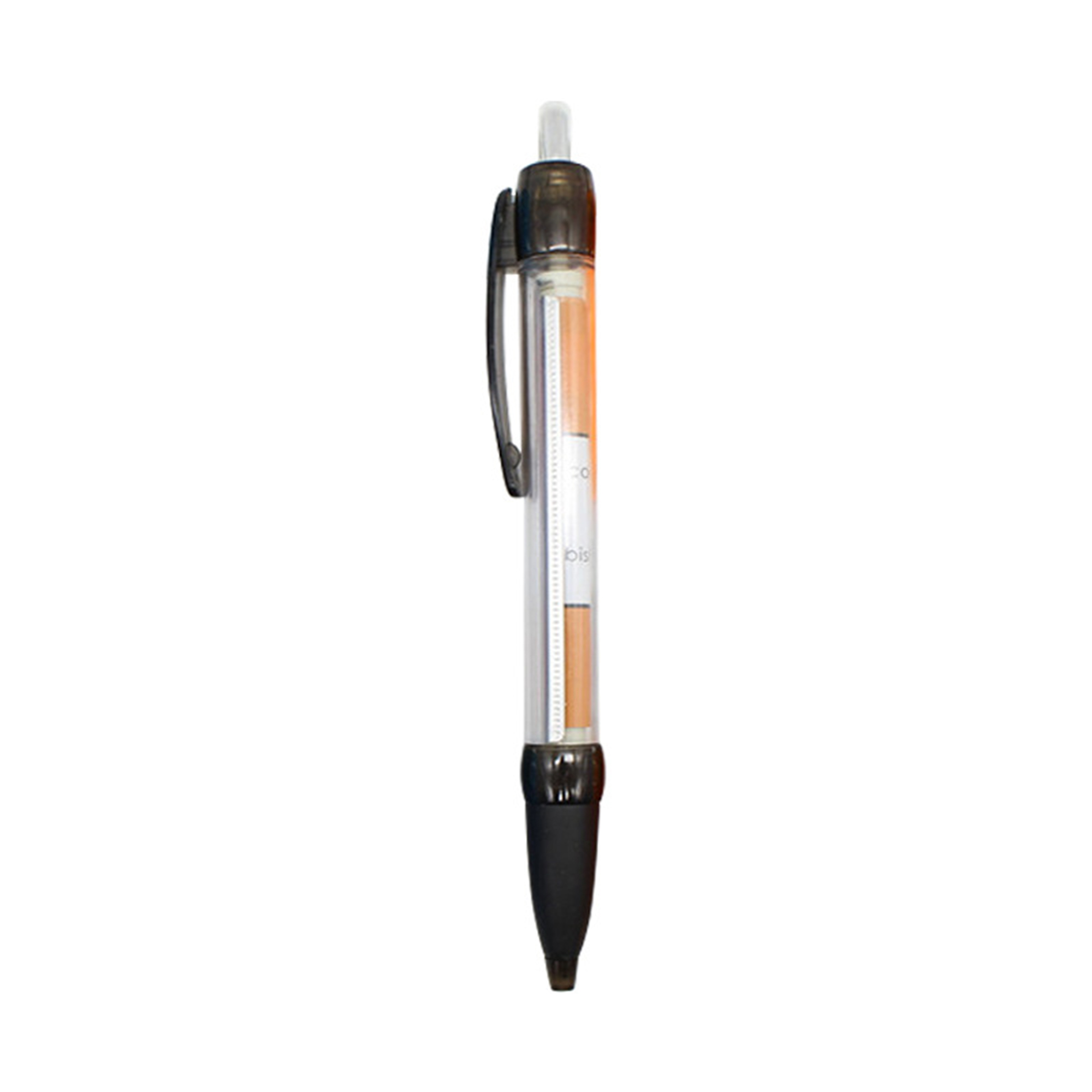 Clear Barrel Banner Pen With Pull Out Advertisement 3