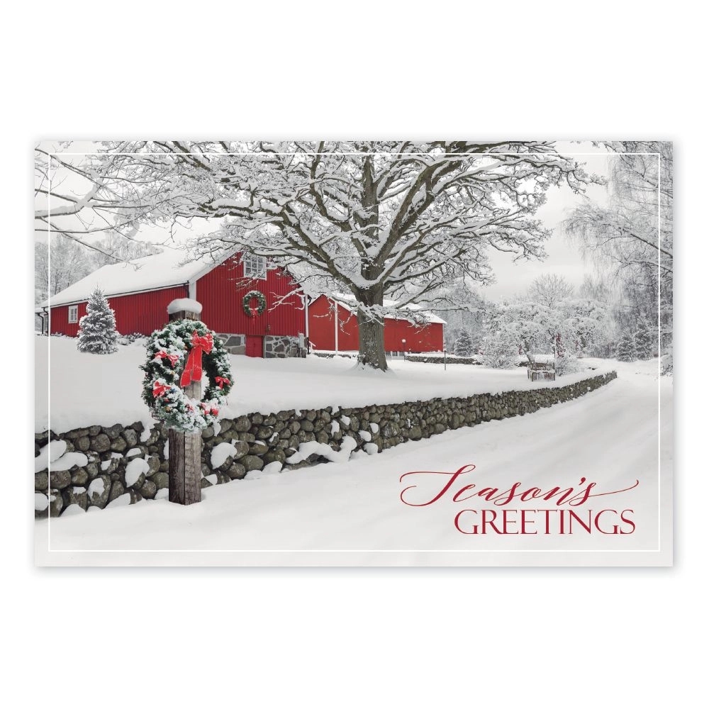 Rustic Ranch Holiday Postcards 1