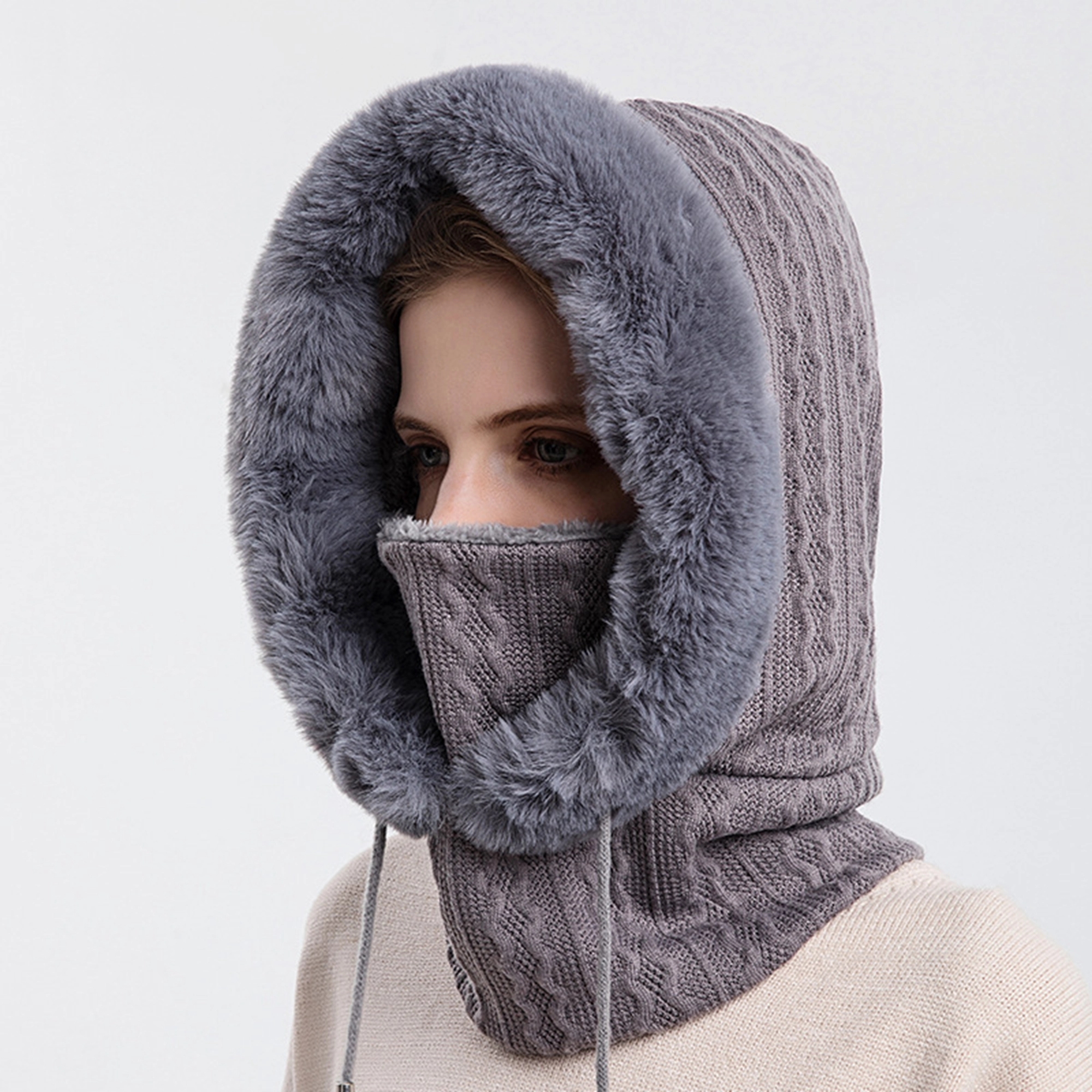 Winter Cycling Cap Unisex Windproof Ski Hat 9