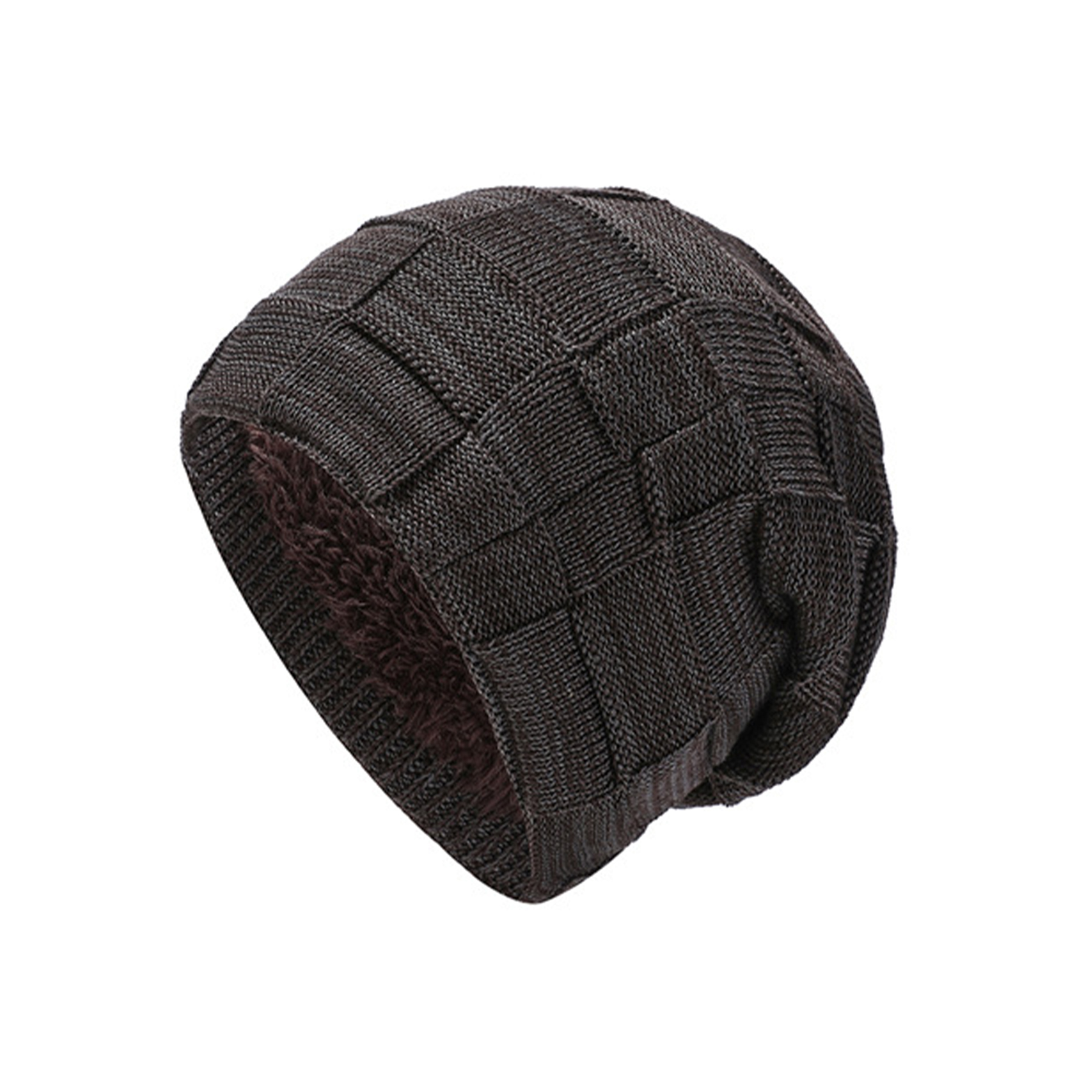 Men Lined Knit Warm Thick Binie Hat 3