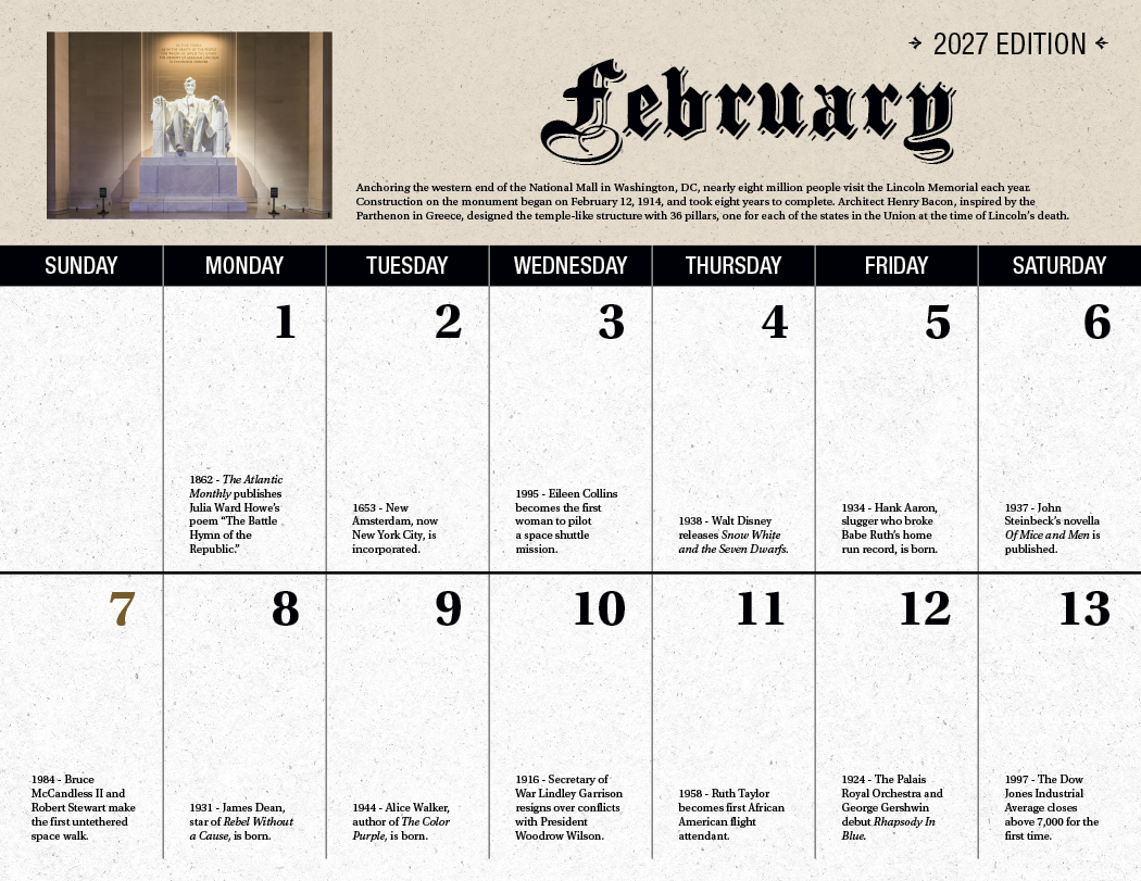 Good Value™ Daily History Spiral Calendar 6