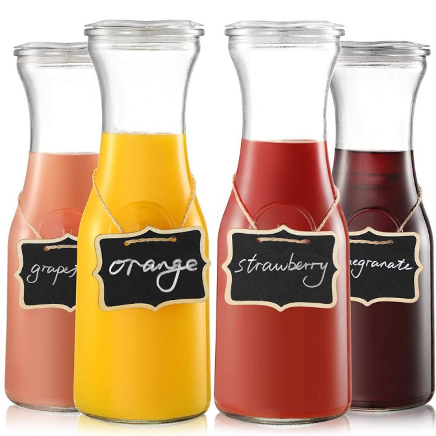 34 oz. Clear Glass Carafes 4