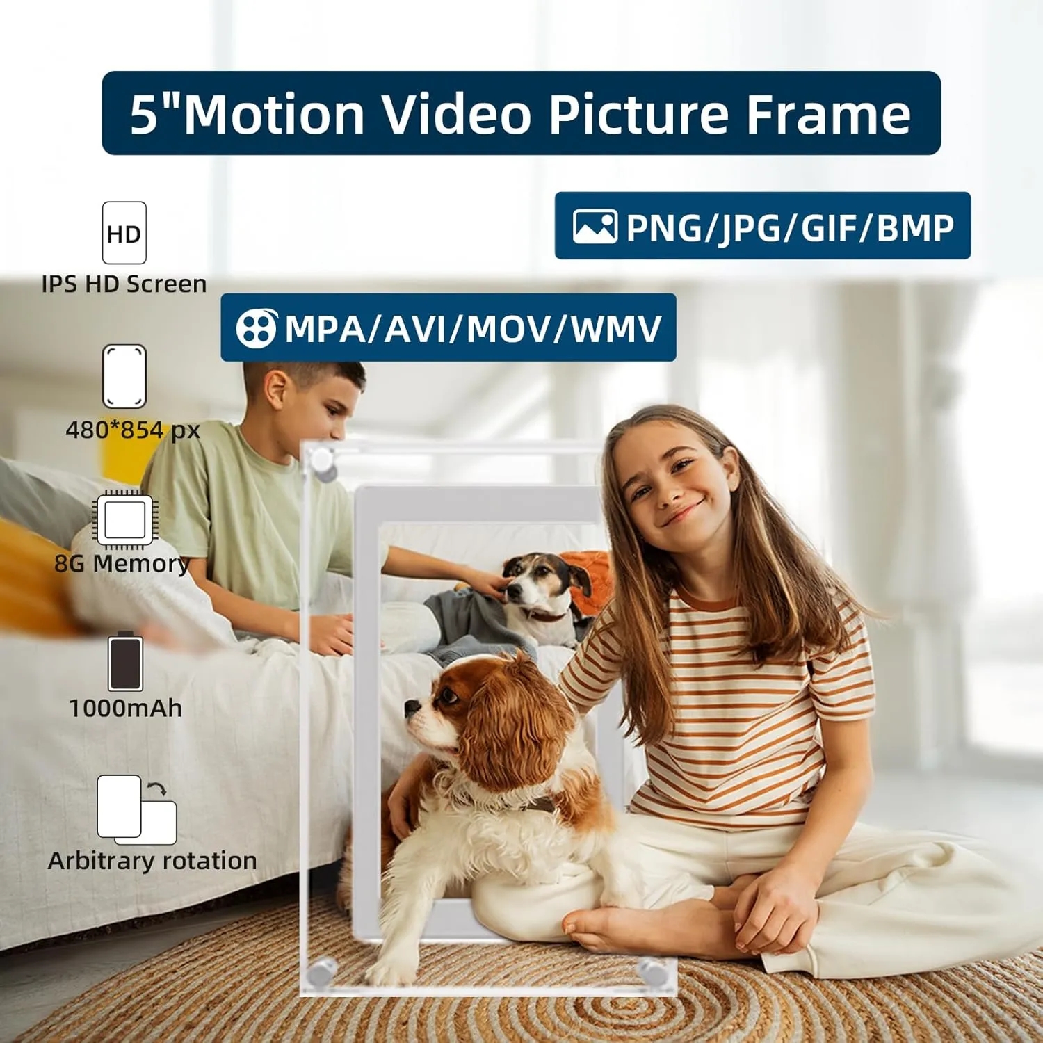 5 Inch Acrylic Video Picture Frame 4