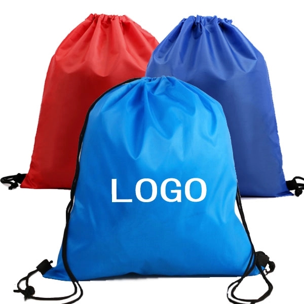 Ultra Light Polyester Drawstring Backpacks - 13" W x 16" H 11
