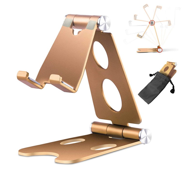 Three-Fold Aluminum Compact Phone Stand and Holder 10