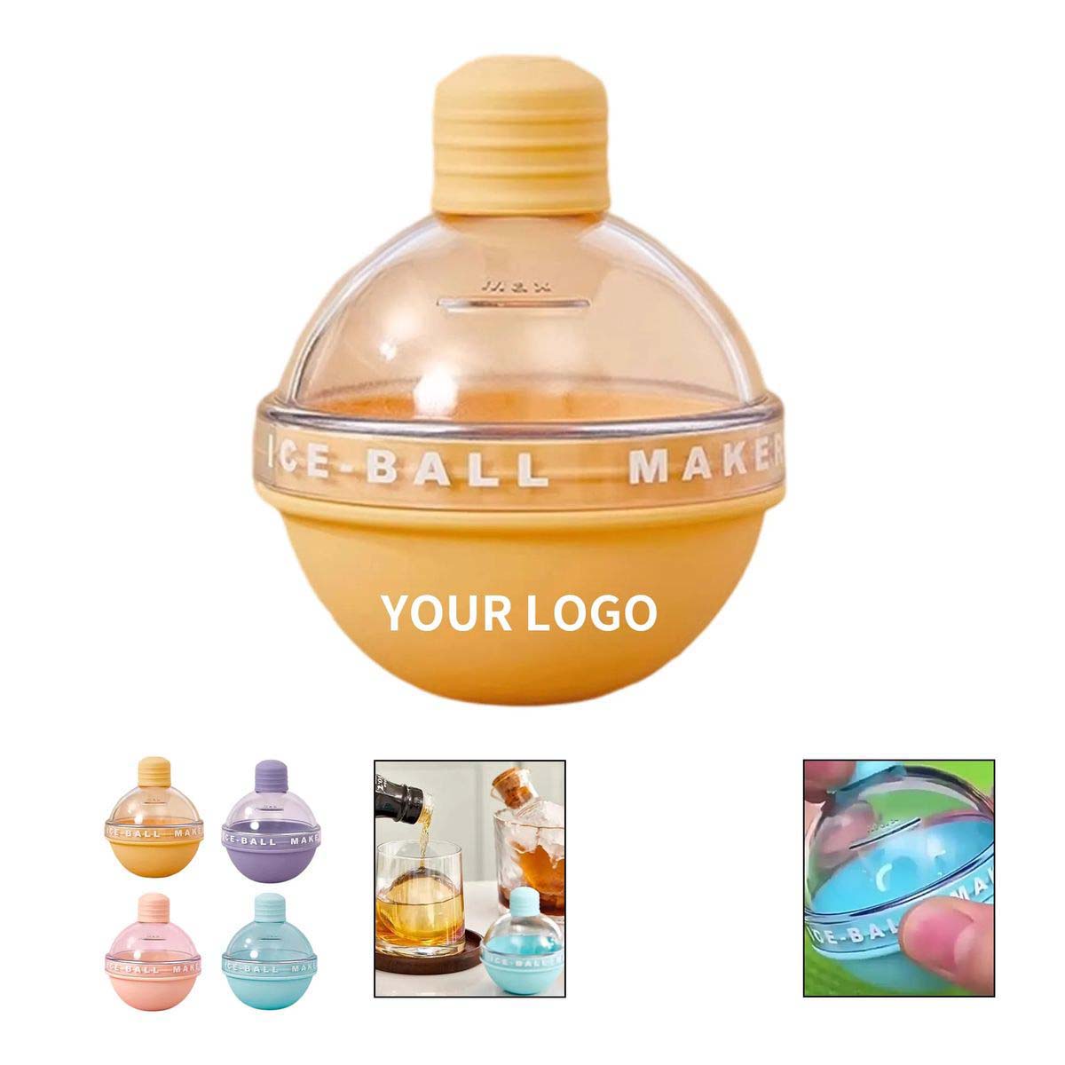 Compact Round Ice Mold with Sealed Lid Design 1