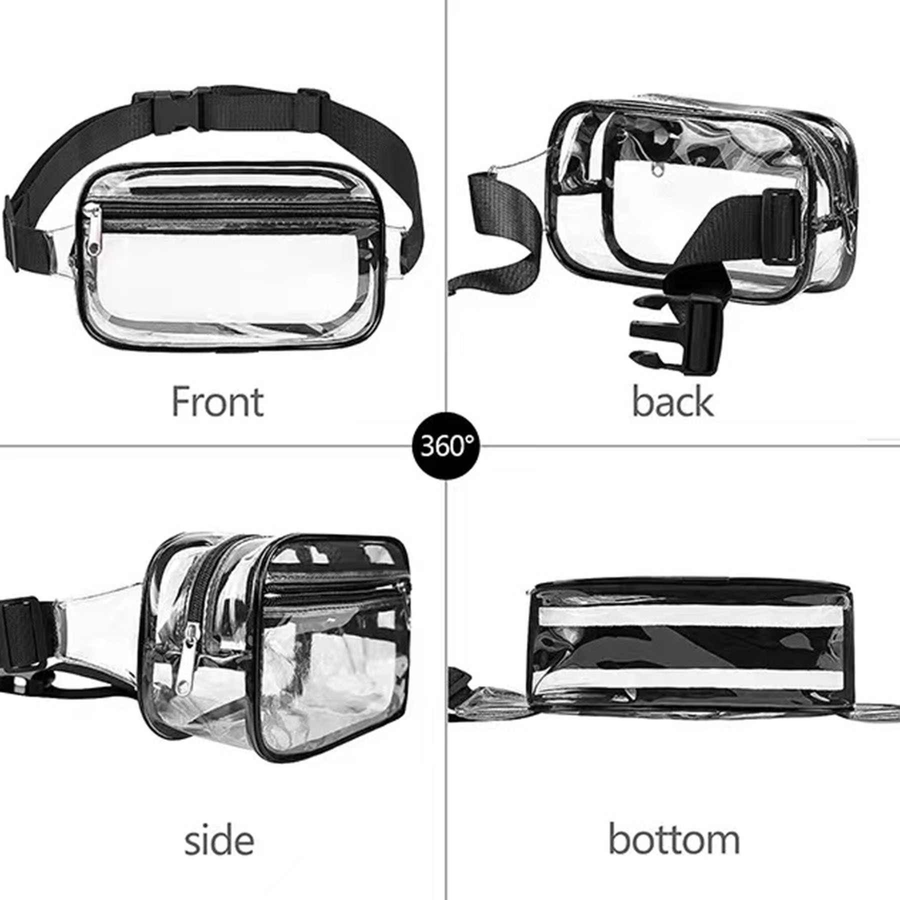 Premium Functional Clear Waist Bag 5