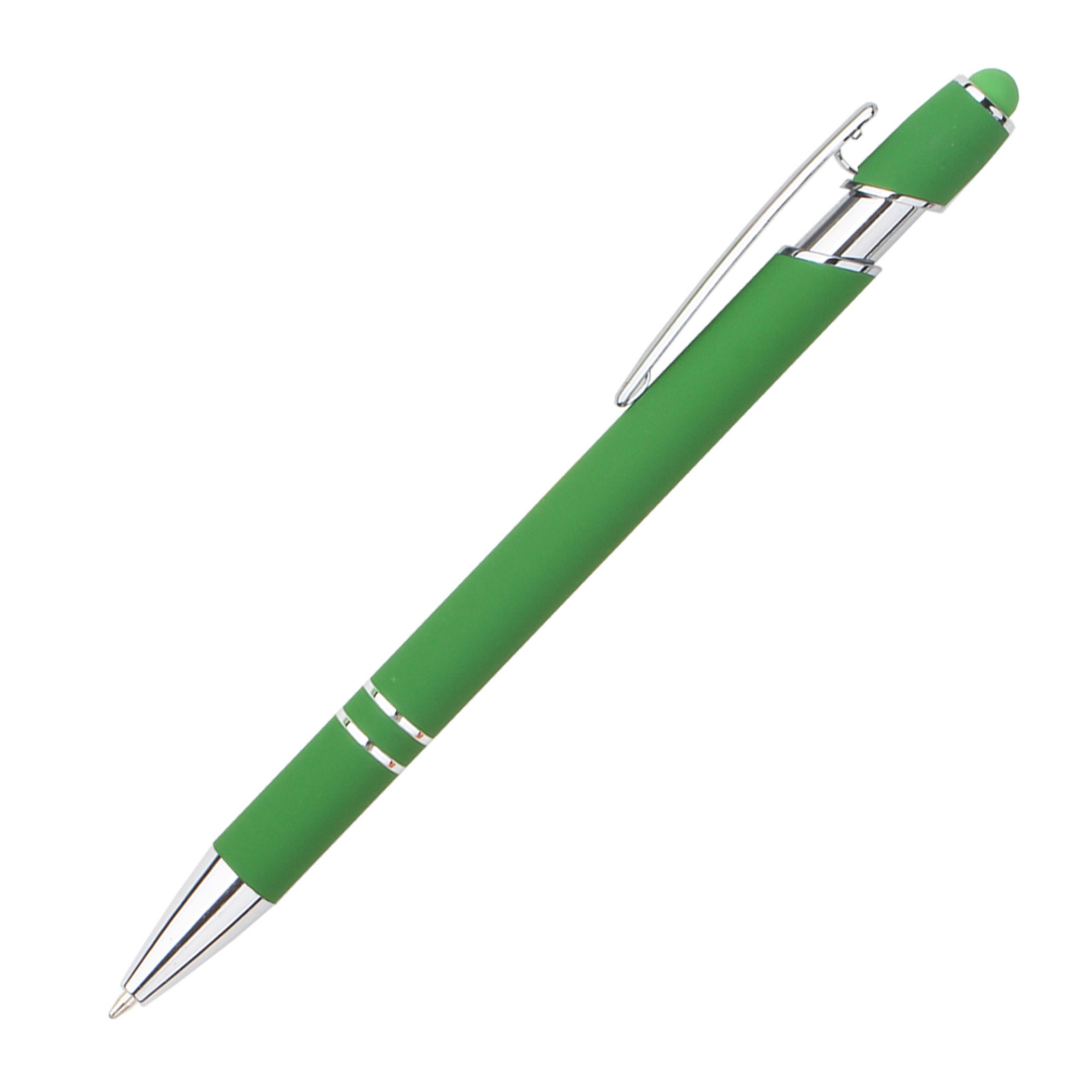 Stylus Tip Metal Ballpoint Pen 2-in-1 Retractable Design 18
