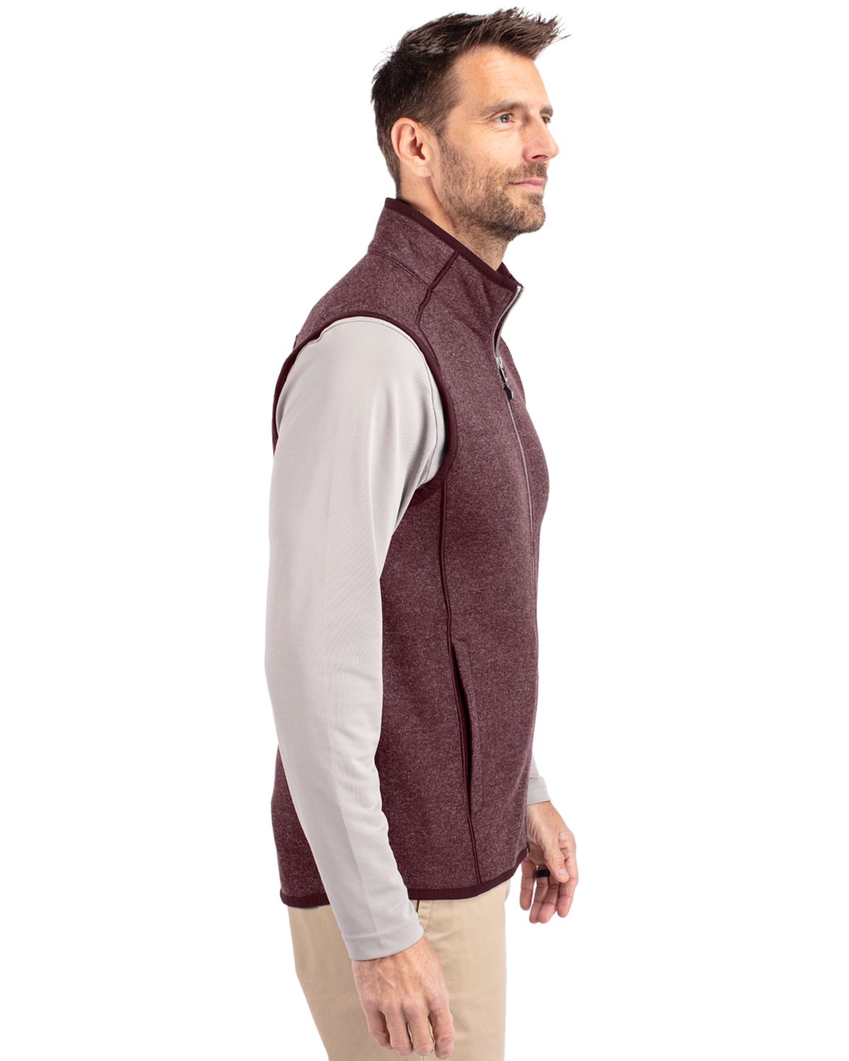 Mainsail Sweater-Knit Mens Full Zip Vest