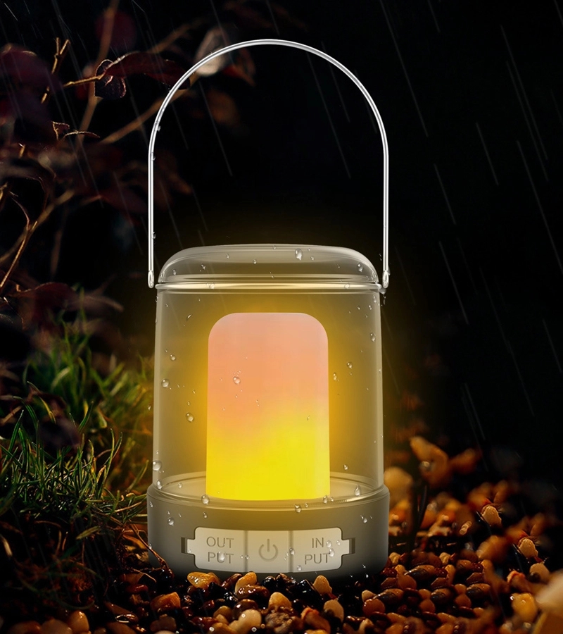 LED Camping Lantern Rechargeable Tent Light w/ Hanging Hook 2