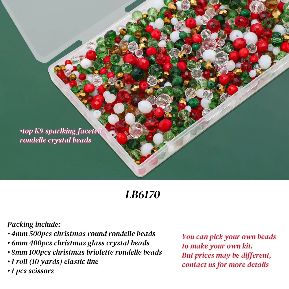 Crystal Beads Making Set for Christmas Jewelry Craft Kits 3
