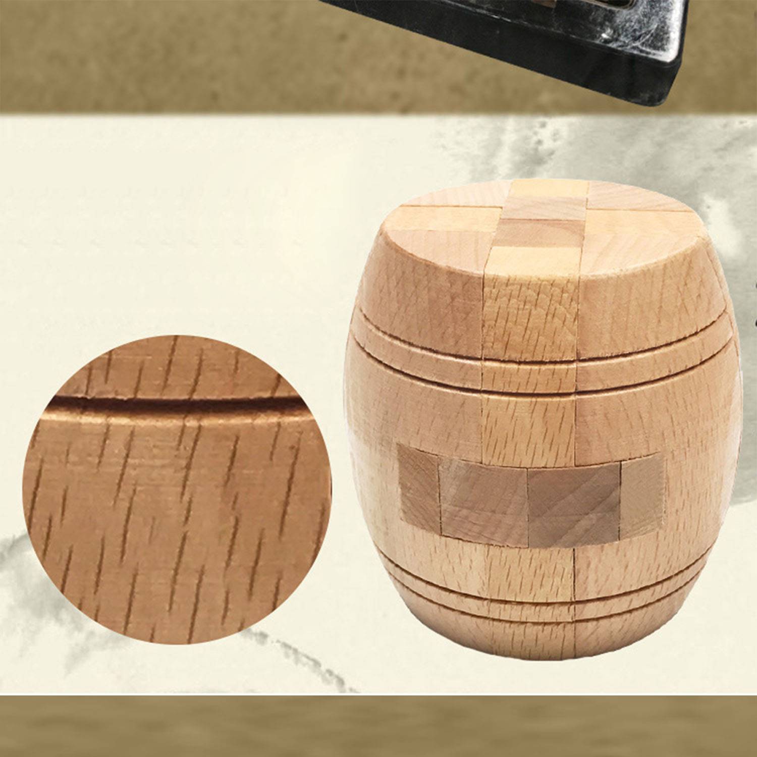 Wooden Barrel Puzzle 2