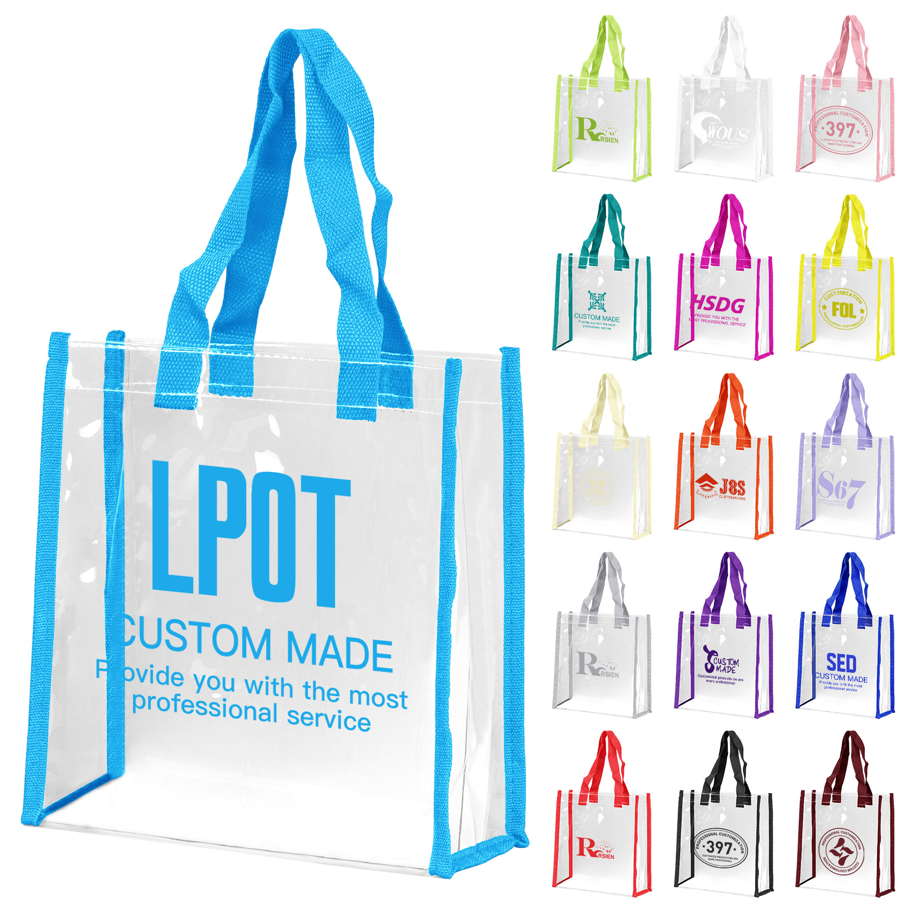 Waterproof Clear PVC Shopping Bag 24