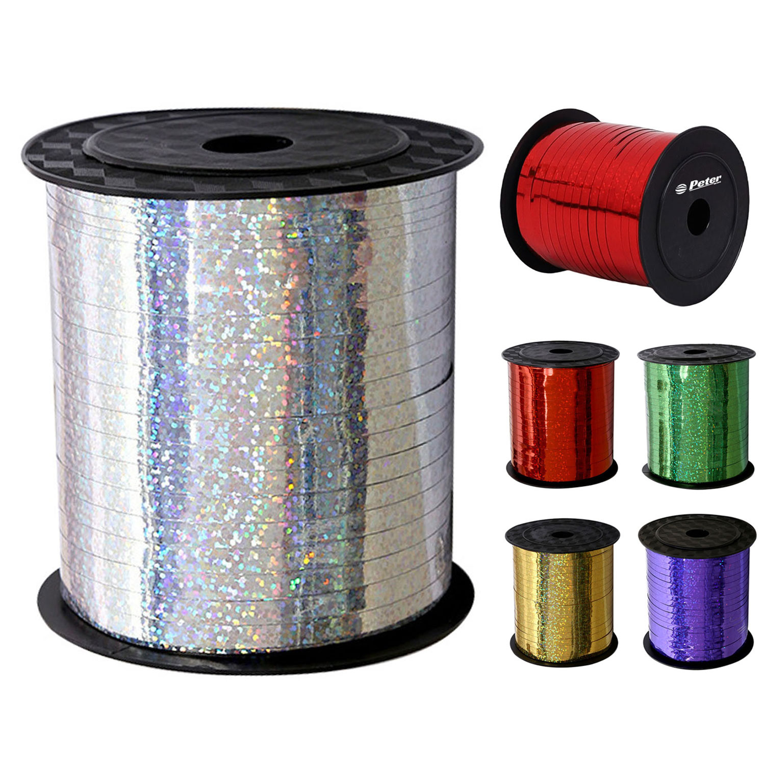 250 Yards Holographic Plastic Curling Ribbon 13