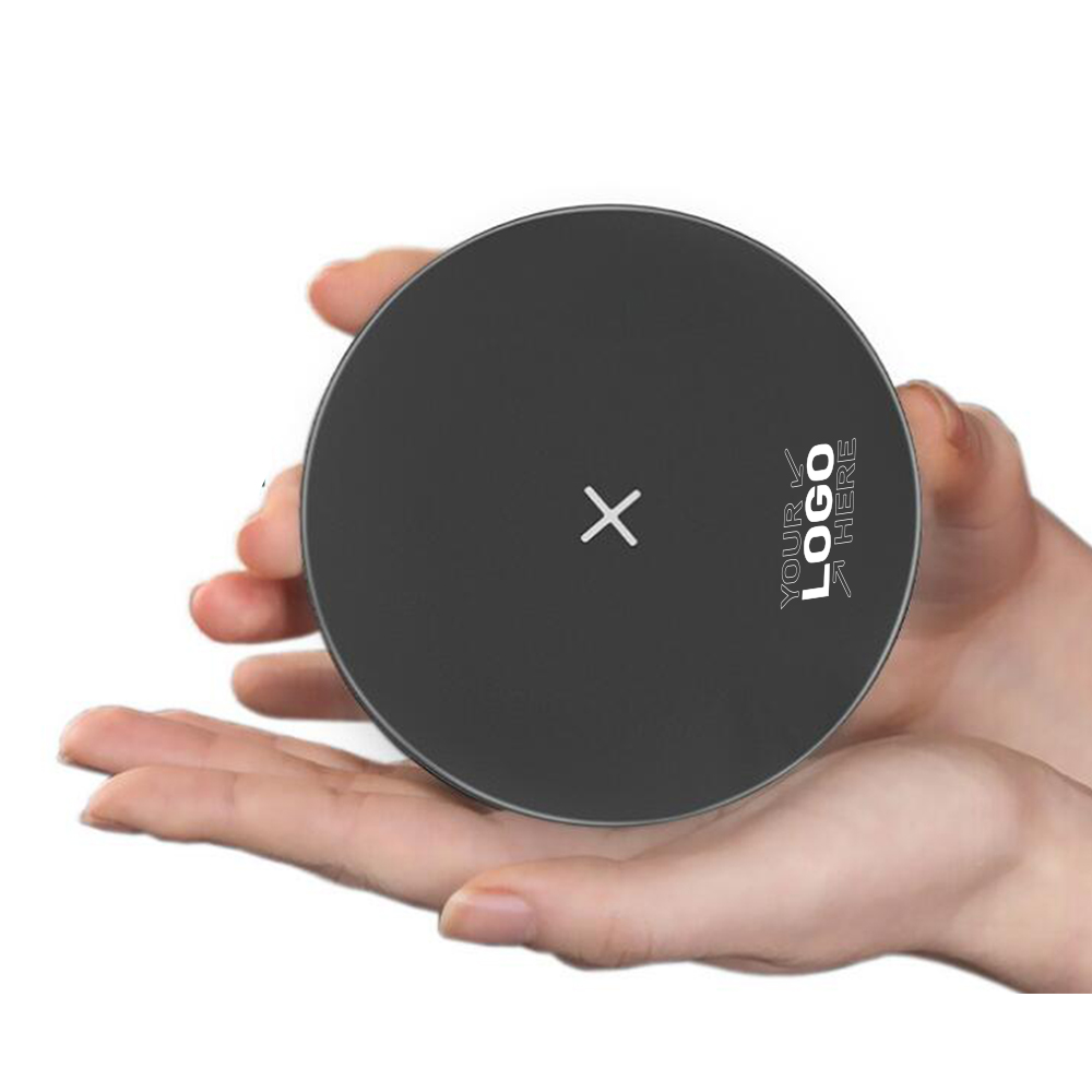 15W QI Desktop Round Mobile Phone Wireless Charger 2