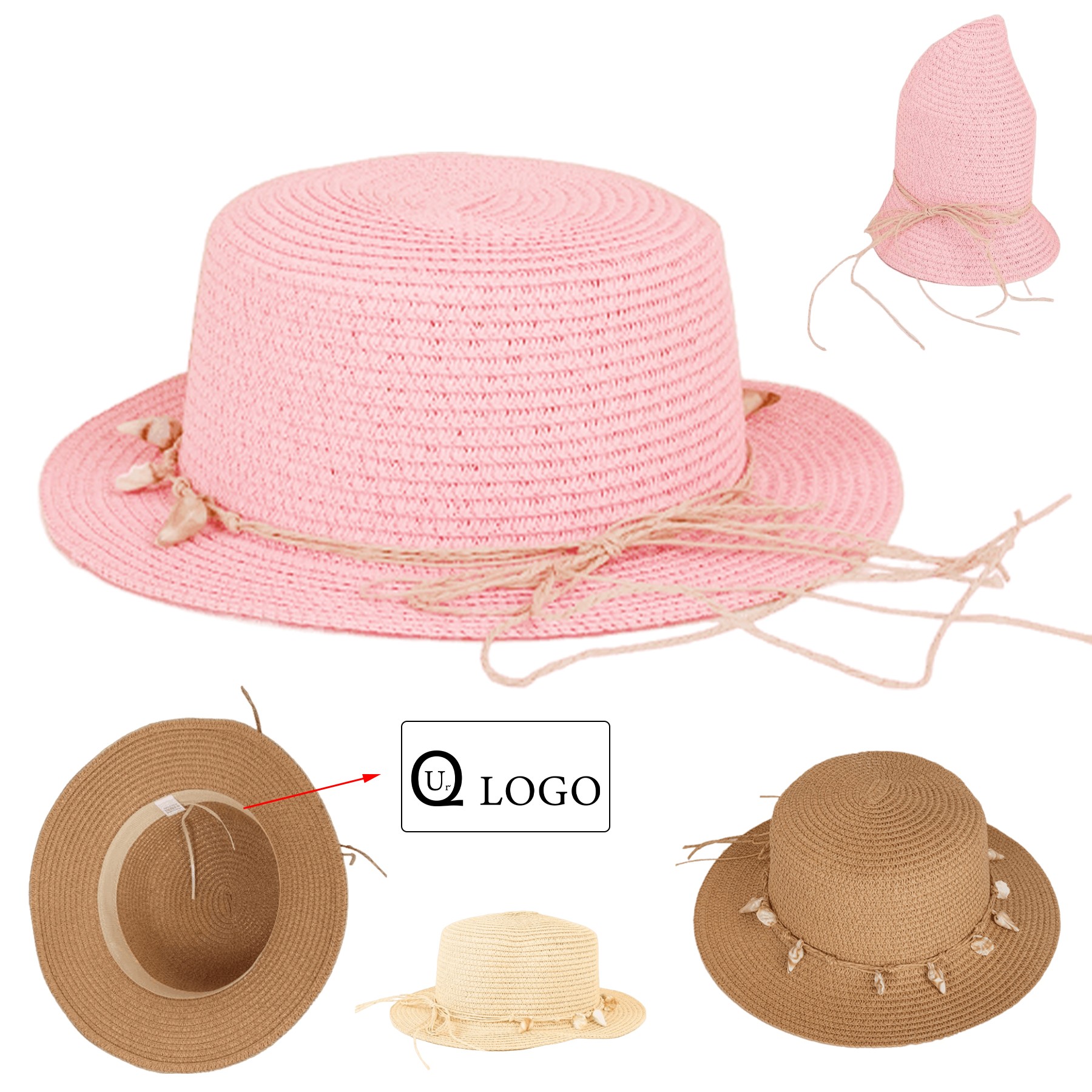 Women'S Shells Sun Protective Straw Hat 2