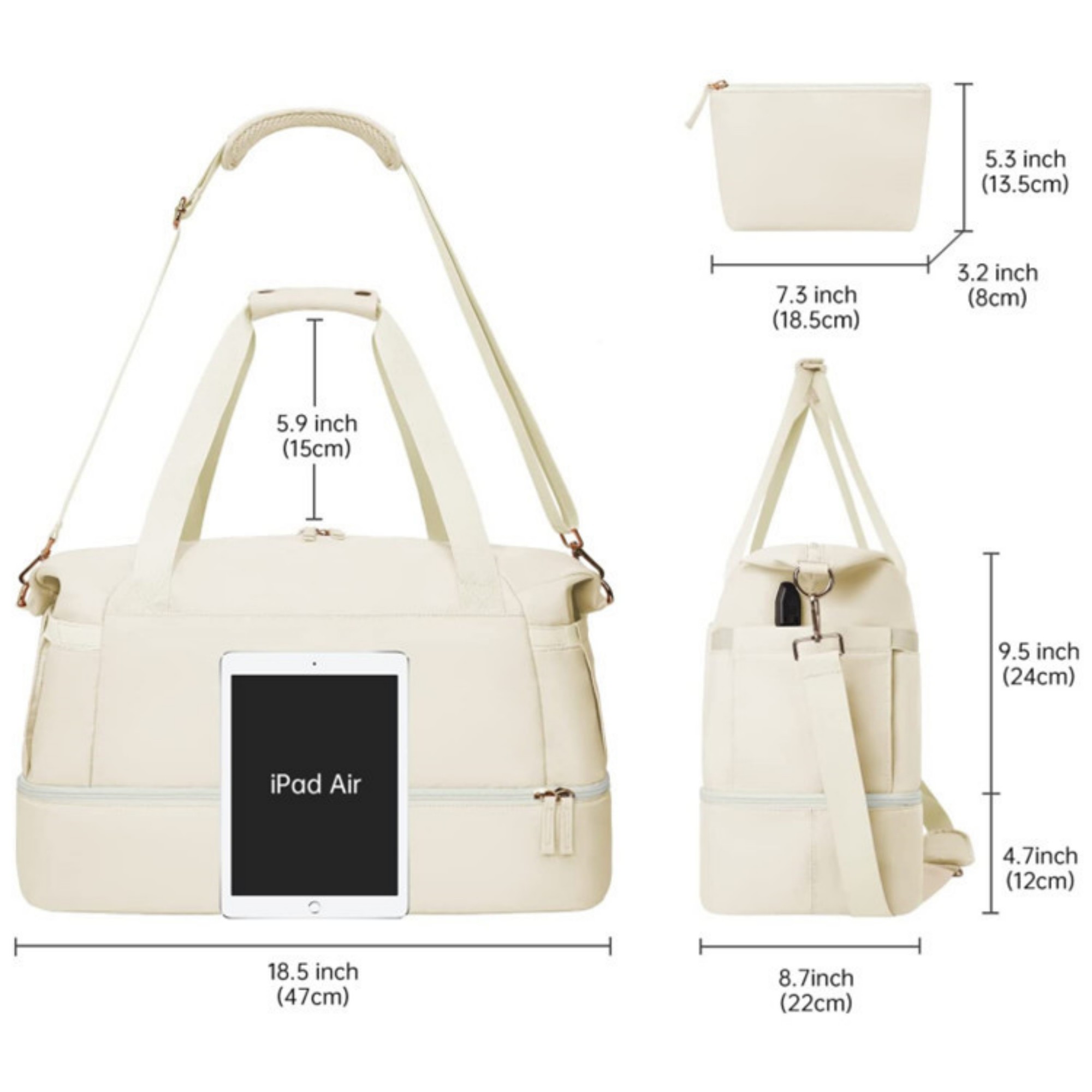 Travel Bag With Shoes Compartment 11