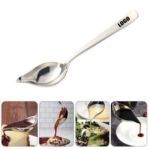 Saucier Stainless Steel Spout Drizzle Spoon 3