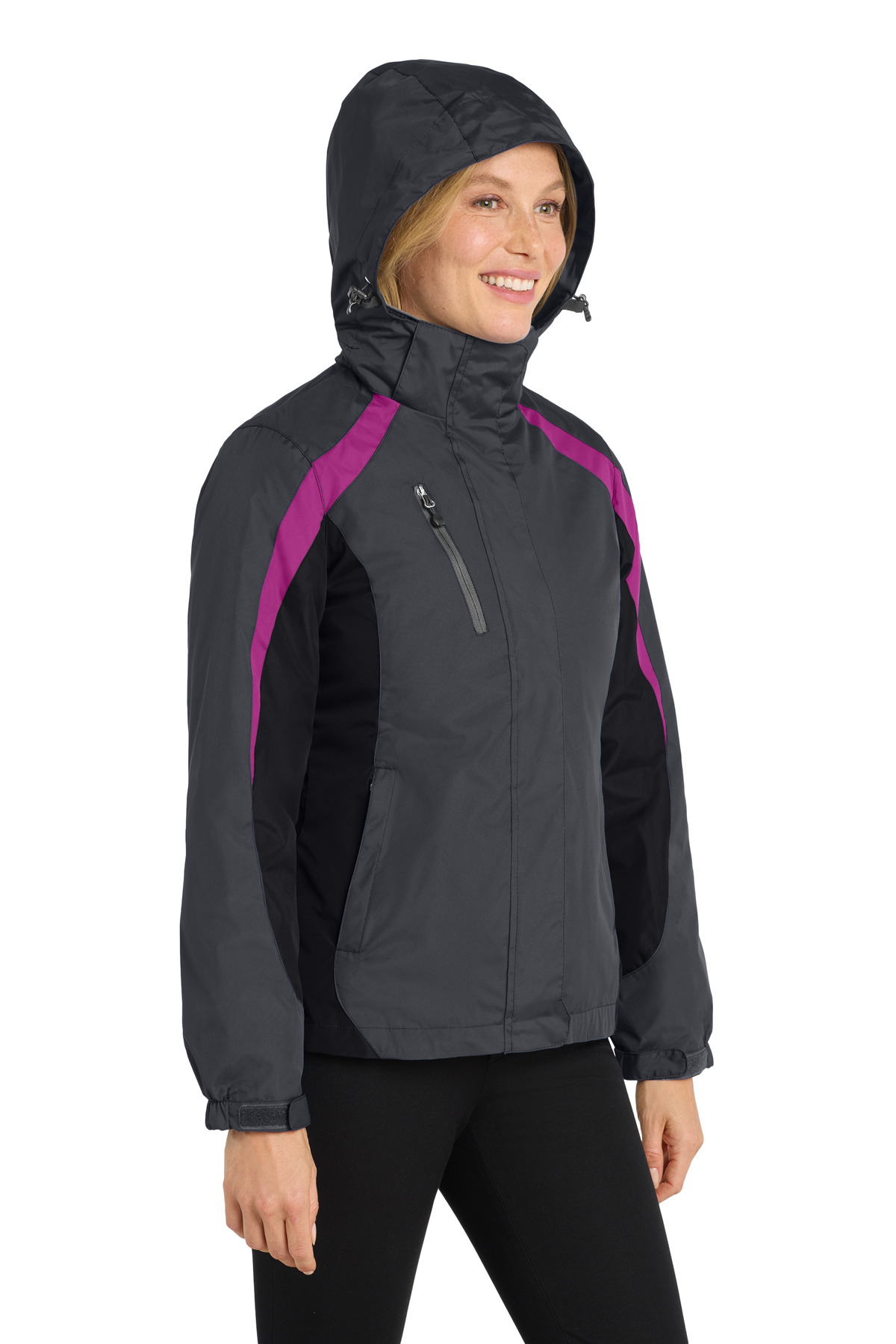 Port Authority Women's Colorblock 3-in-1 Jacket. L321 42