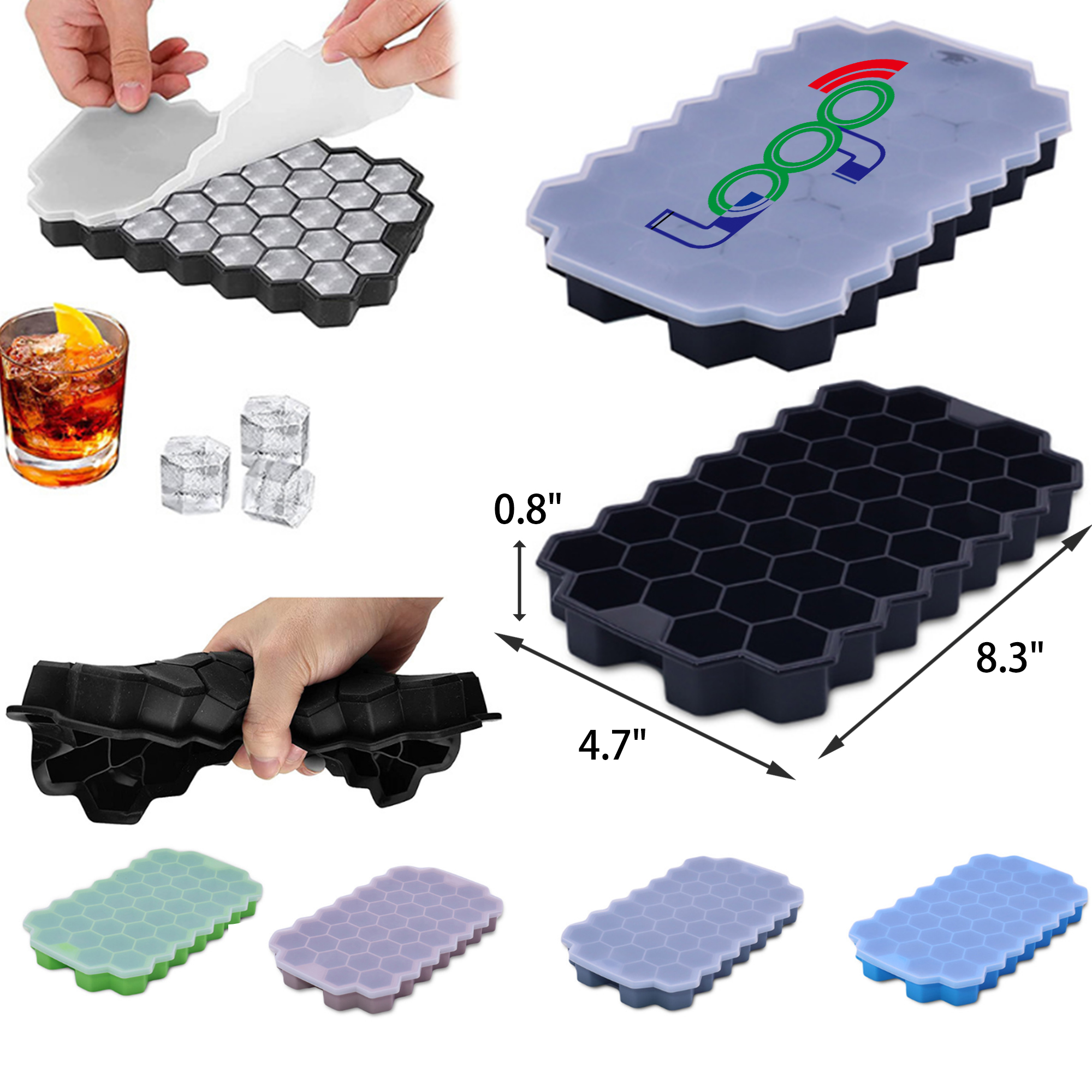 Creative Silicone Honeycomb Shaped Ice Tray 3