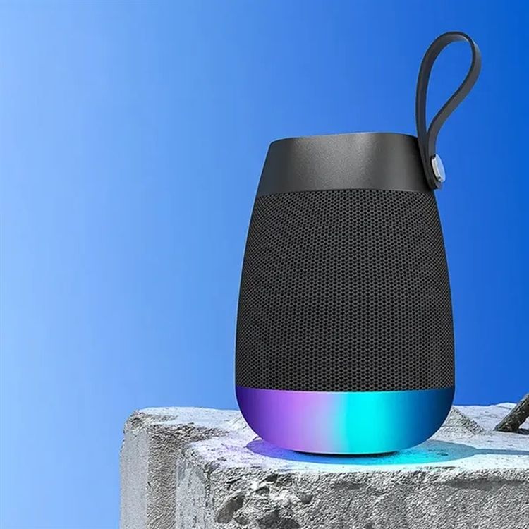 Bluetooth Speaker with RGB Light Mini Speaker Stereo 3
