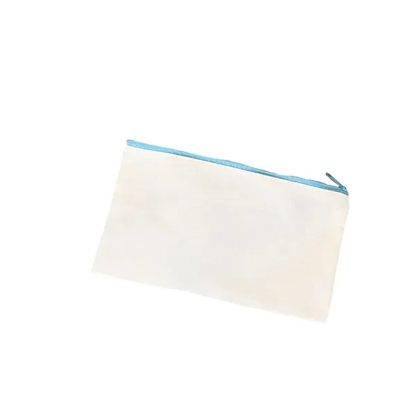 Premium Canvas Pen Case With Colorful Zipper 8