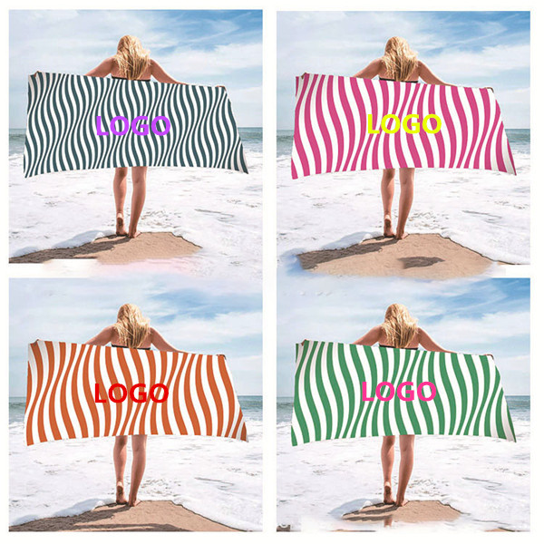 Striped quick-drying beach towel 2