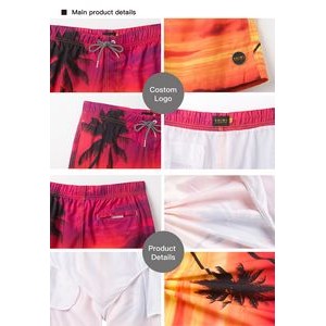 Mens Swimwear Shorts Breathable Hawaii Shorts 2