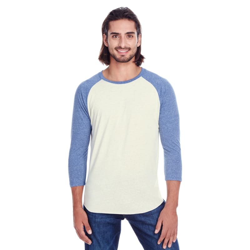 Threadfast Apparel Unisex Triblend 3/4-Sleeve Raglan 19